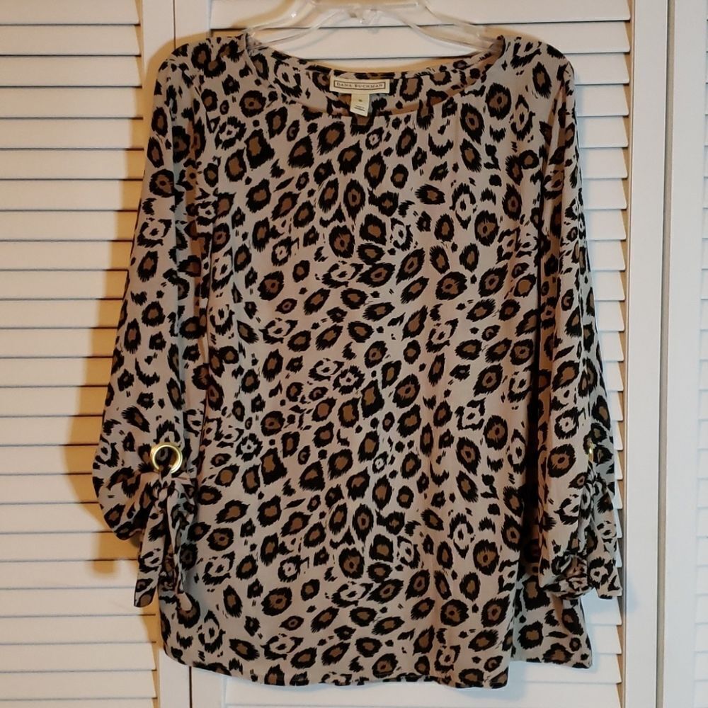Dana Buchman Animal Print Top
